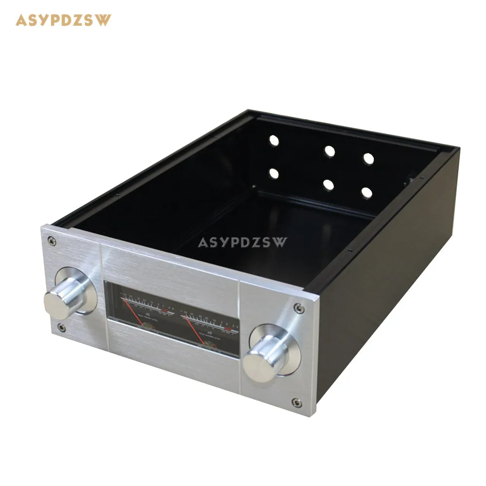 

WA53 Full aluminum enclosure Power amplifier case Preamplifier chassis 308*222*92mm(Does not include Level meter)