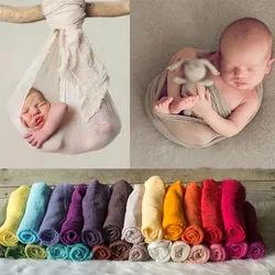 17 farben Neugeborene Fotografie Props Infant Kostüm Outfit Lange Weiche Baby Decken Wrap Schlaf Decke Für Neugeborene