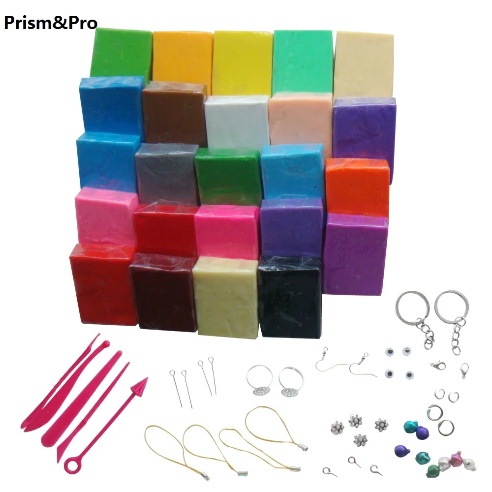 Flexible texture Prism&Pro Polymer clay tool putty  Children toy  24PC/LOT  Modeling clay Nontoxic Slime Toy artist craft clay