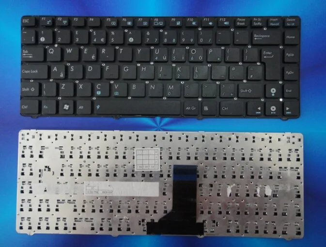 100% ماركة جديدة ومبتكرة المملكة المتحدة keyboard for asus U36J u36 u36jc U36S U36SG U36R الأسود بدون إطار الشحن مجانا