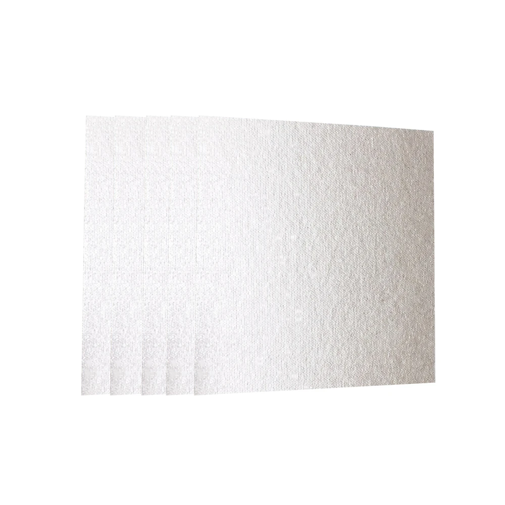 Placa de mica 5 peças, micro-ondas substituição peça 120x130mm placas universais de mica para midea para secador de cabelos elétrico torradeira etc