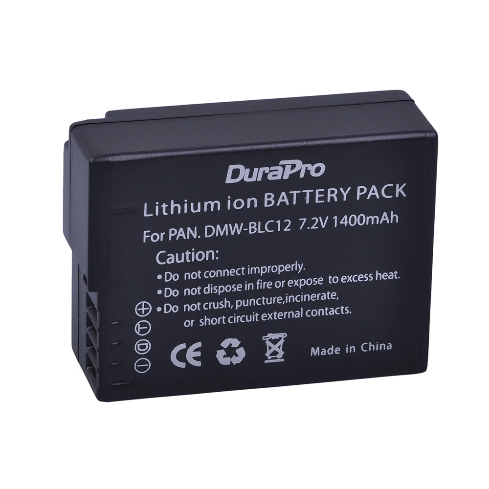 DuraPro DMW-BLC12 Bateria DMW-BLC12E BLC12PP Battery +Charger for Panasonic Lumix DMC-FZ200,FZ300,FZ1000,FZ2500,G5,G6,G7,GX8,G85