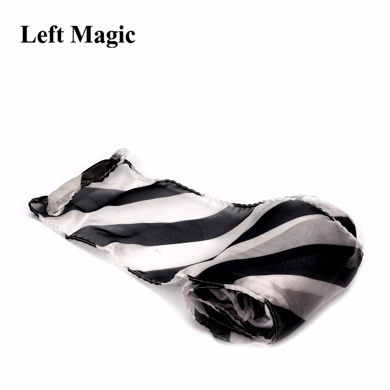 Glove To Zebra Streamer Silk Scarf Magic Tricks Professional Magician Street Stage Party Magia Props Magic Classic Toys