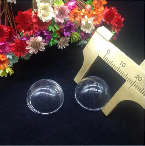 20pcs mix size hemisphere clear Half Globe bubble Glass cover dome Pendant Open Vials Bottle Charms DIY Ring Craft accessories