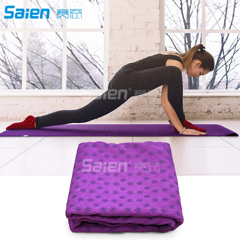 Yoga Towel - Yoga Blankets Non-Slip Yoga Mat Blankets - Perfect Microfiber Towel for Yoga and Pilates