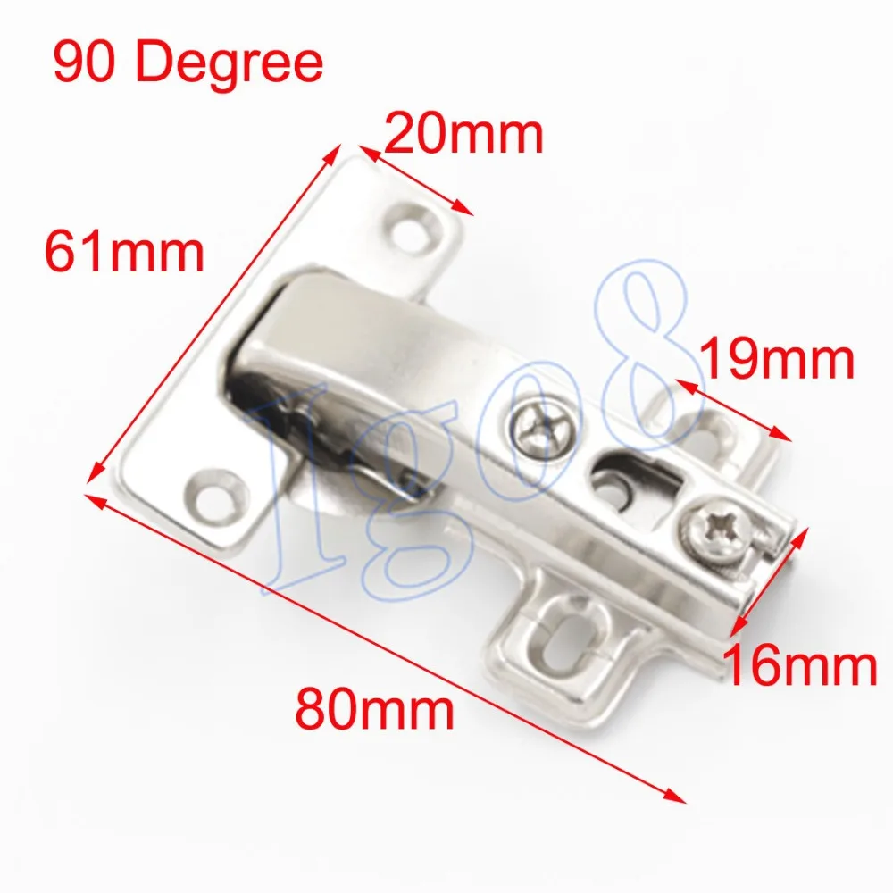 

The Current Price of 4pcs Steel 90 Degree Cupboard Cabinet Door Hinges