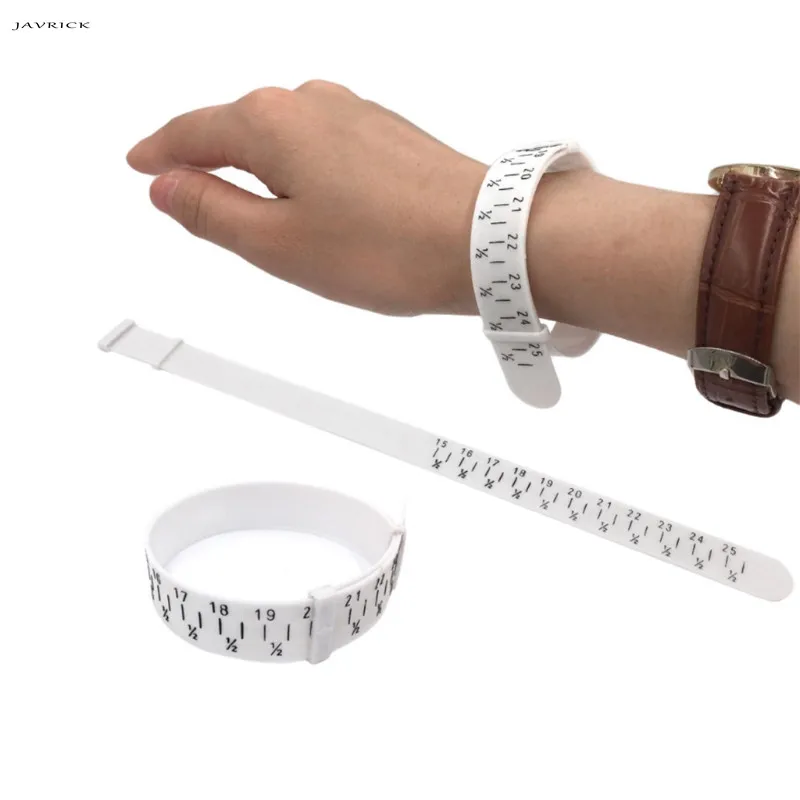 

JAVRICK Bracelet Sizer Plastic Wristband Measuring Tool Bangle Jewelry Making Gauge Hand Jewelry Measuring Tool