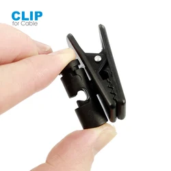 Mobile Phone Data Charging Cable Fixed Clip Walkie Talkie Earpiece Headset Hand Microphone Multi-purpose Collar Sleeve Clip