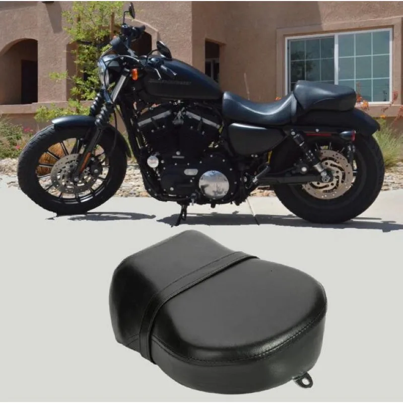 Motorcycle Rear Passenger Seat Cushion Pillion Leather Pad Cover For Harley-Davidson Sportster XL 883 1200 883XL XL1200 New