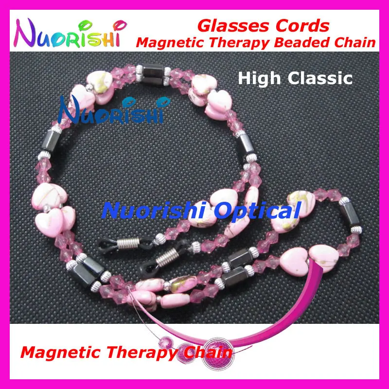 1 pcs or 10 pcs L813 high classic nice with Magnetic Stone Beaded Sunglasses Eyewear Spectacle Chain Cords free shipping