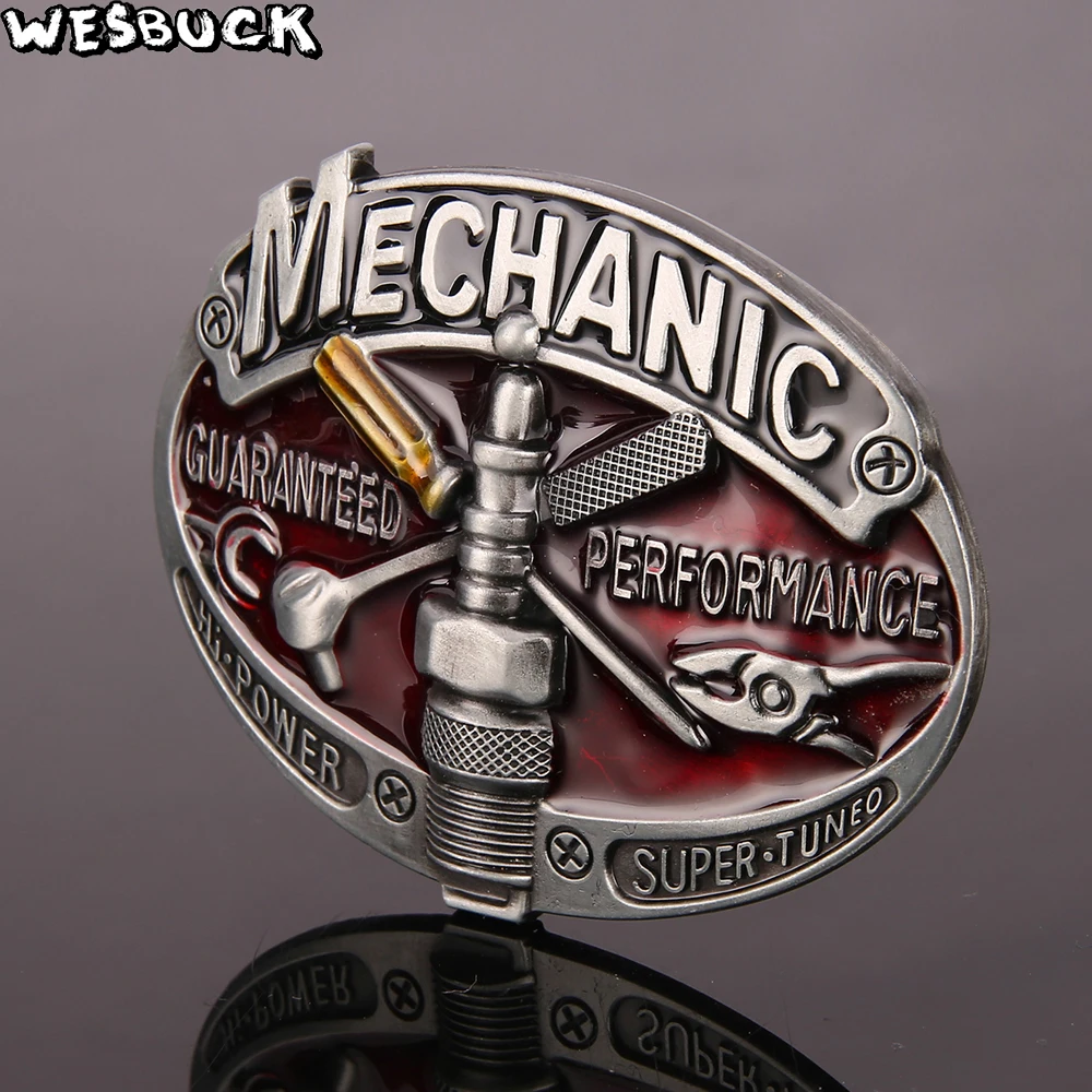 Mens\' Belt Buckle WesBuck Brand Belt Buckle For Men Carpenter Mechanic Cowboy and Cowgirl Metal Tool Western Buckles