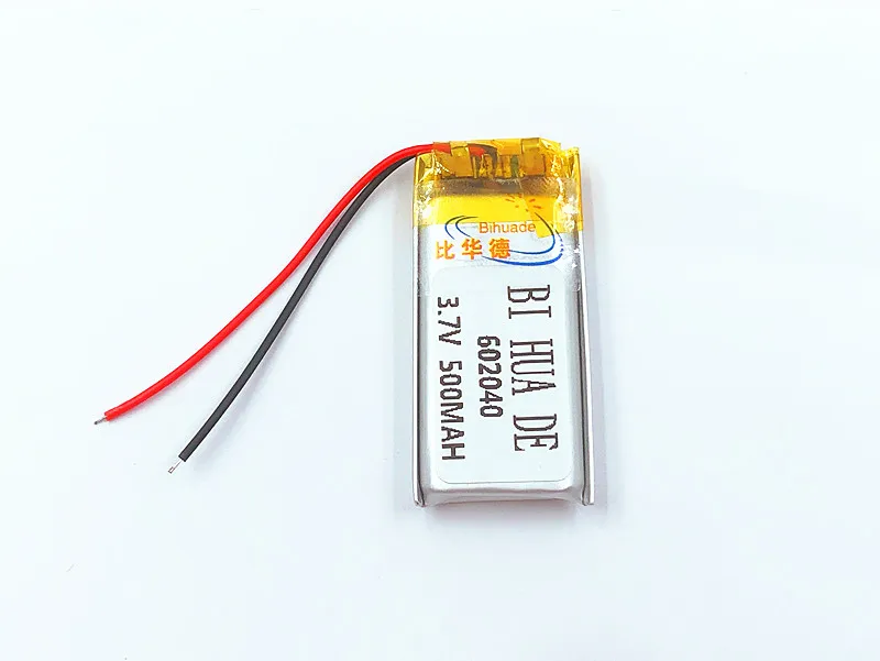 li-po  3.7V 500mAh 602040 Lithium Polymer Li-Po li ion Rechargeable Battery cells For Mp3 MP4 MP5 GPS