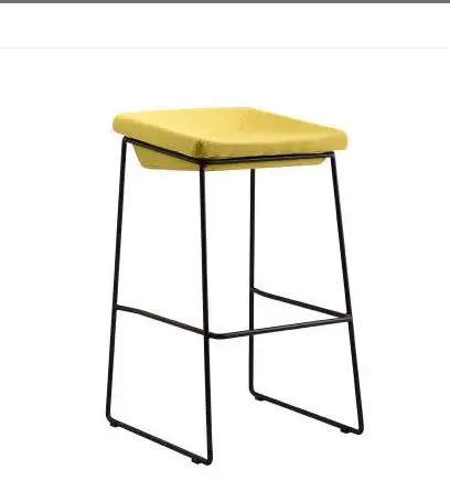 Nordic bar stool modern minimalist home wrought iron industrial wind coffee restaurant mobile phone shop high stool bar stool