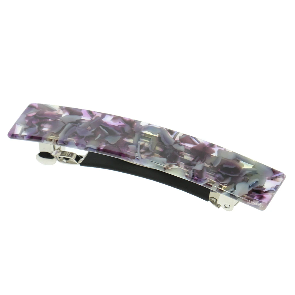 French Style Acetate Leopard Hair Clips for Women Trendy Automatic Barrette Hair Clips Pins Hair