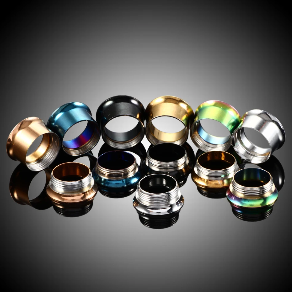 2Pcs Steel Colorful Anodized Double Flared Internally Thread Screw Fit Ear Flesh Tunnel Plug Ear Gauge Expander Piercing Jewelry