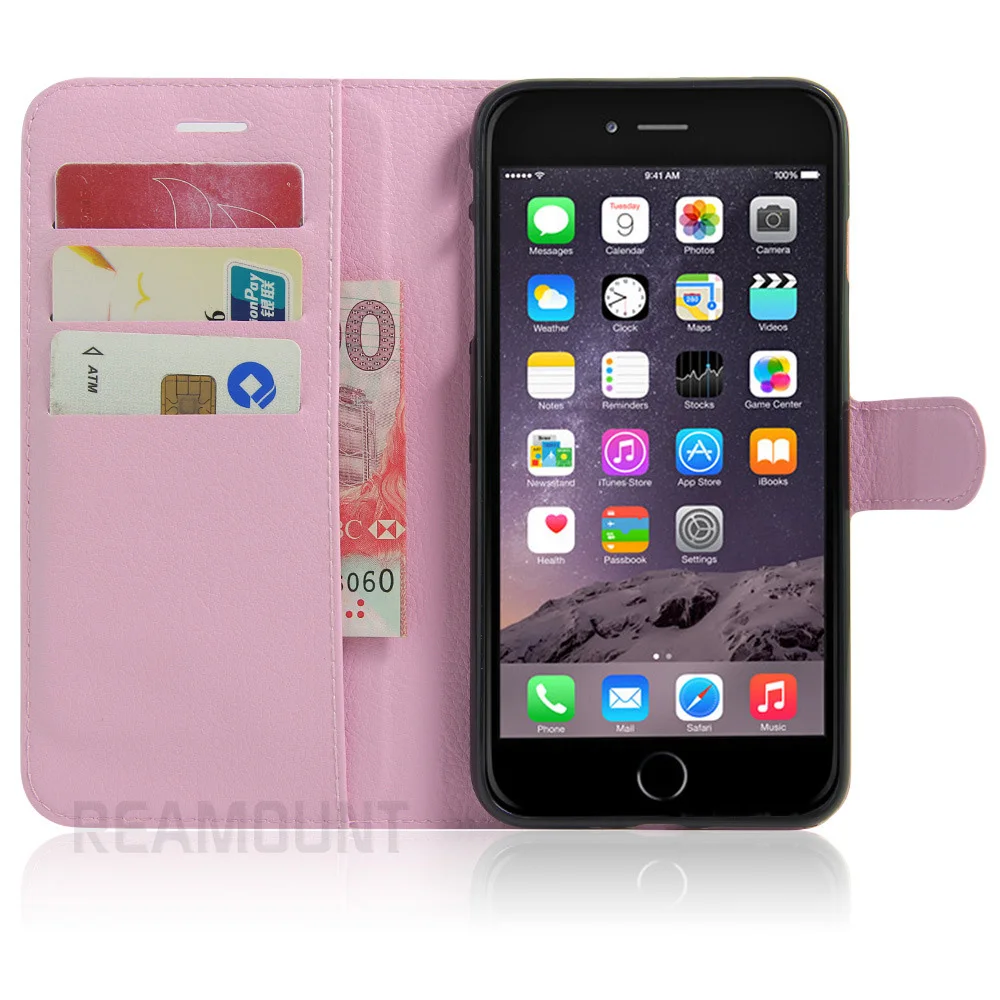 30 pcs Luxury  Flip Card Holder Book Case for iPhone 5 5s Se 6 s 6s 7 Plus Phone Wallet Protective Cover Coque Capinha