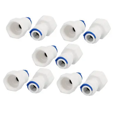 

3/8" Push Fit Tube x M20 Female Thread Quick Connect 10pcs for RO Water Purifier