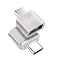 DM Type C Silver Type-C Adapter USB Converter Adapter Type USB  Data Support equipment with Type-C interface