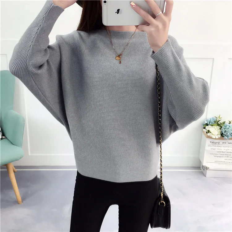 2024 Fashion Women Knit Black Pullover Sweaters Autumn Ladies Loose Striped Knitwear Yellow Elegant Cotton Female Casual Pull