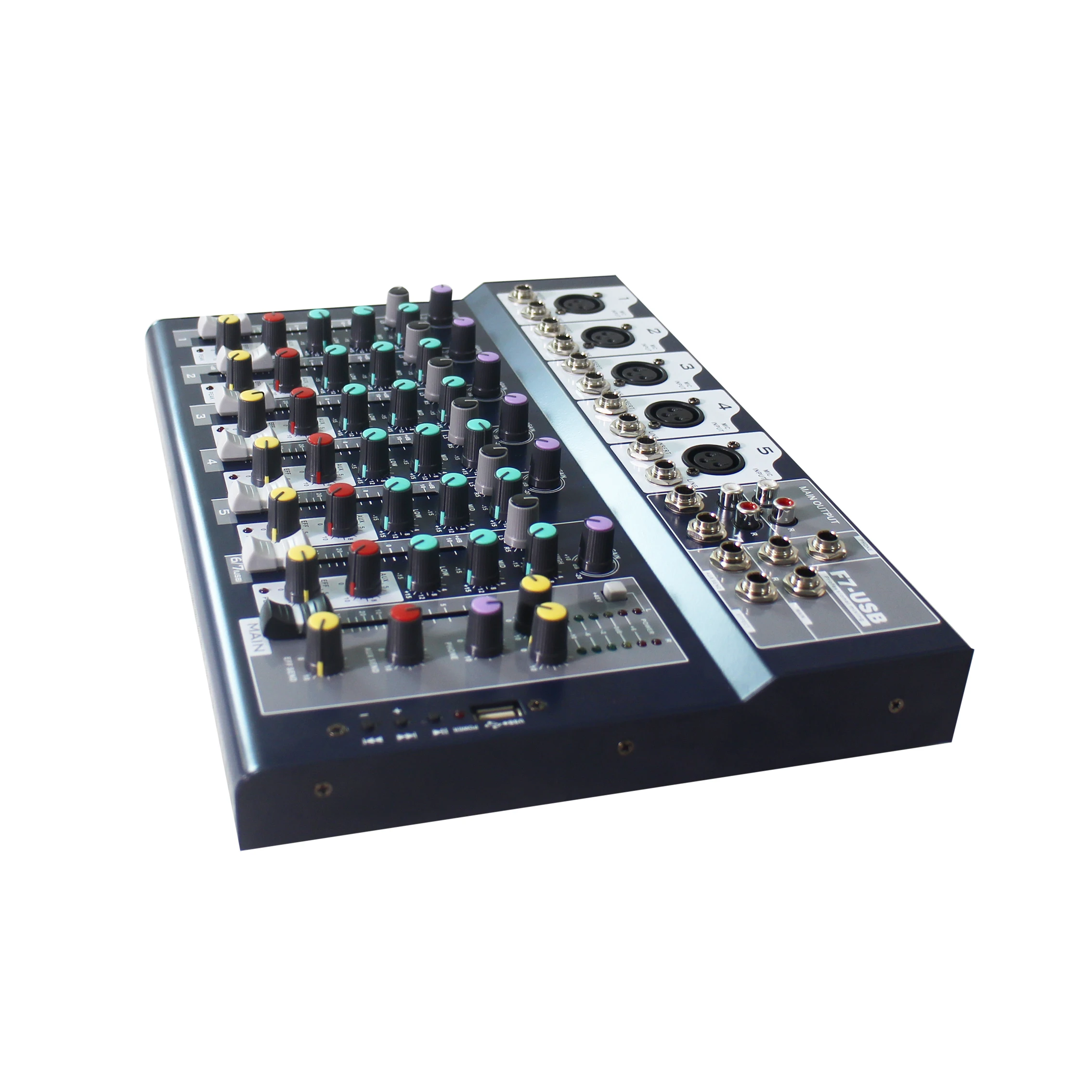 Мини-аудиомиксер pa, 721043, 15 Вт, 7 каналов, Поддержка аудио форматов, Bluetooth для сцены, совещаний и вещания