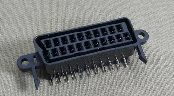 2 Pieces 21 Pins Right Angle Type Scart Socket Connector