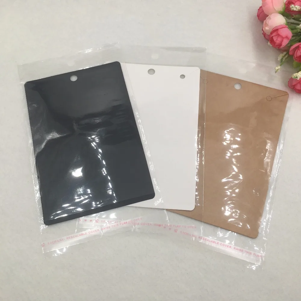 

100pcs 15*10cm Kraft Necklace Cards+100pcs OPP Bags, Big Necklace Packaging Displays Card and Blank Pendant Paper Cards