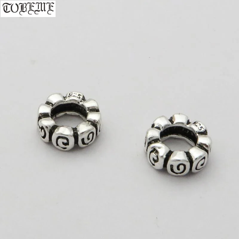 100% 925 silver Lucky Symbol spacers Sterling Jewelry Spacers DIY Jewelry Beads Findings