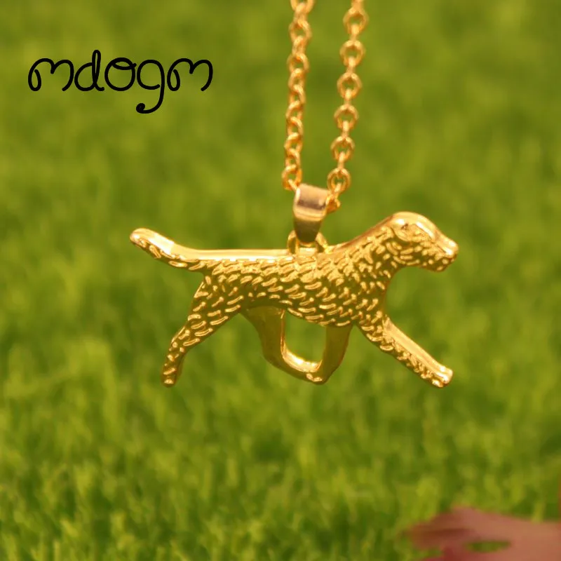 New Cute Border Terrie Necklace Dog Animal Pendant Gold Silver Plated Jewelry For Women Male Female Girls Ladies AKC  N111