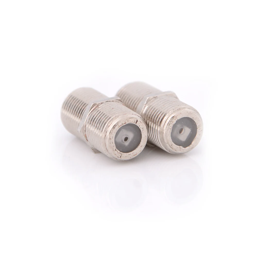 10pcs/Pack F Type Coupler Adapter Connector Female F/F Jack RG6 Coax Coaxial Cable  Used In Video High Quality