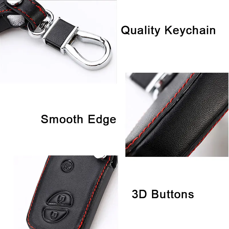 Leather Key Cover For Lexus CT200H GX400 GX460 IS250 IS300C RX270 ES240 ES350 LS460 GS300 450h 460h Shell Case Car Accessories