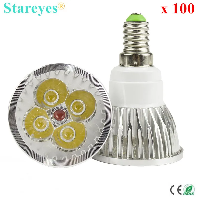 

Free shipping 100 pcs Dimmable 4W 3W E14 GU10 E27 GU5.3 B22 MR16 LED Spotlight Downlight bulb droplight lamp Light lighting