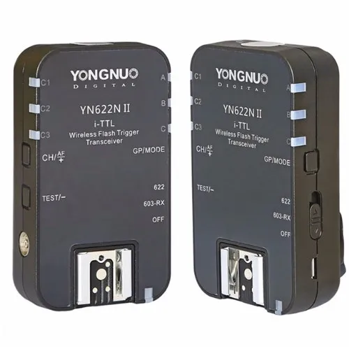 2pcs Yongnuo YN622N II + YN622N-TX i-TTL Wireless Flash Trigger Transceiver for Nikon Camera for Yongnuo YN565 YN568 YN685 Flash