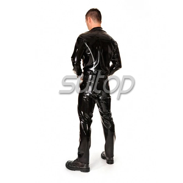 latex fashion Shirt coat nature rubber tops