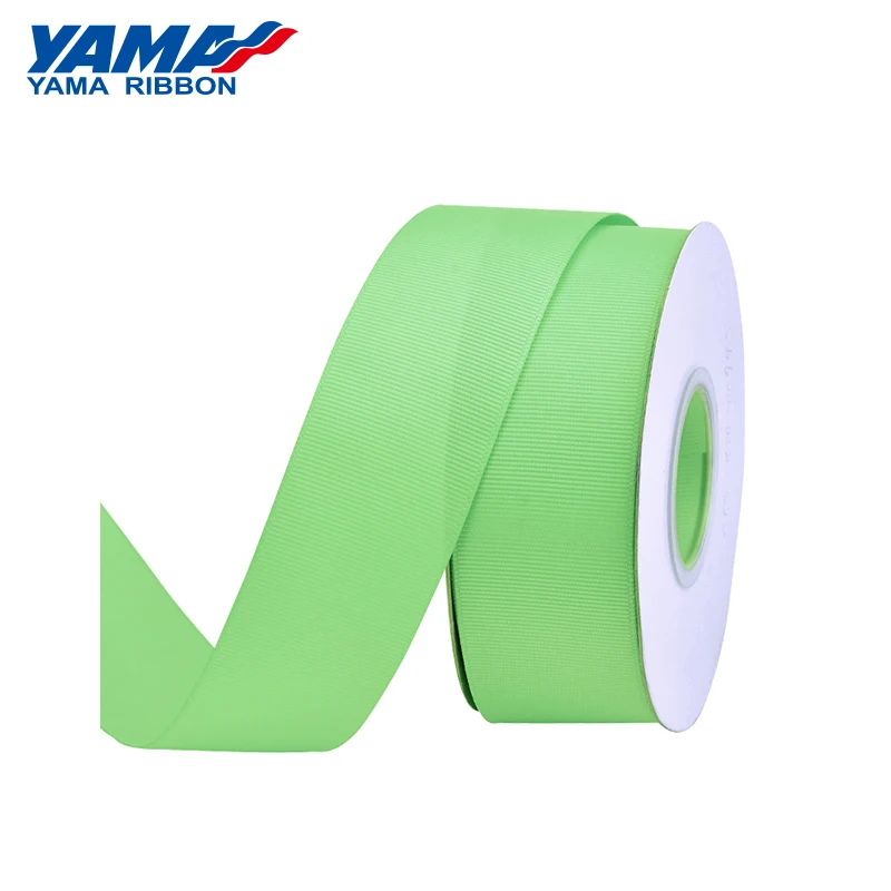 YAMA Grosgrain Ribbon 25 28 32 38 mm 100yards/lot Light Dark Green for Diy Gifts Packing Decoration Crafts Woven Ribbons