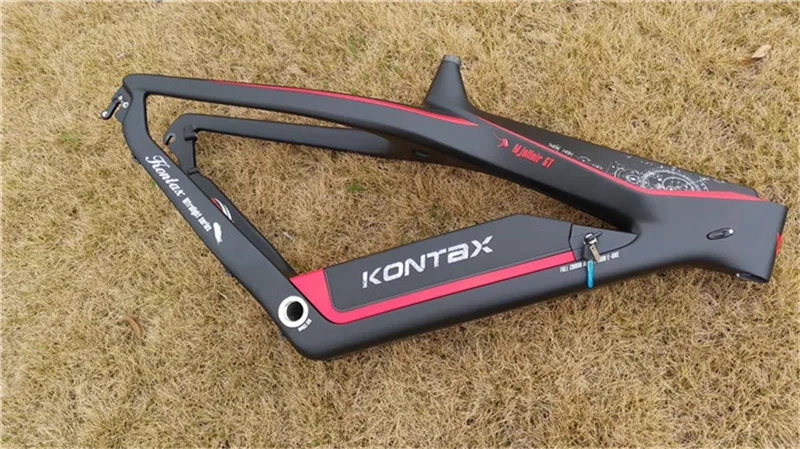 Snow Carbon Bicycle 26*4.0 Tires Electric Bicycle Frame Fat Bike Bicycle Accessories Electric Snow Bike