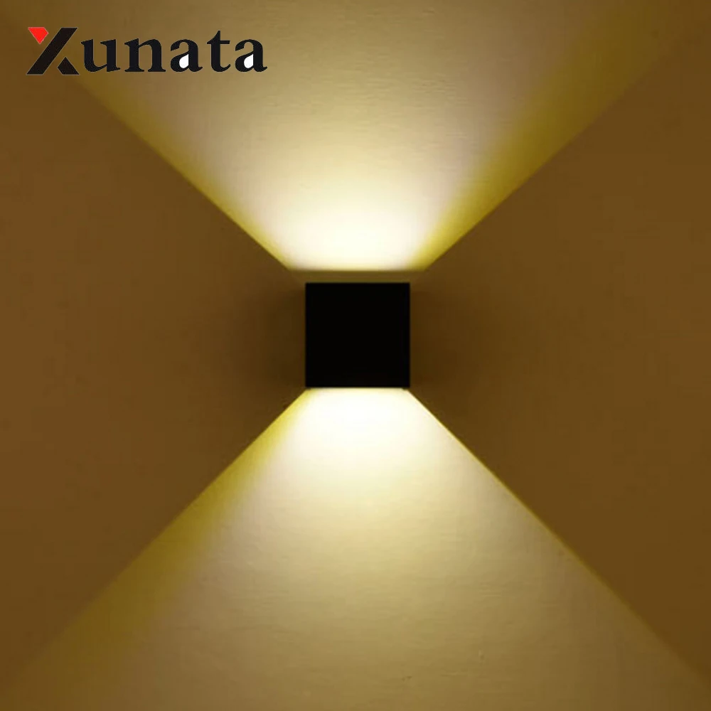 

LED Aluminium Wall Light Rail Project Surface Mounted Modern Square LED Wall Lamp Bedside Room Bedroom Wall Lamps