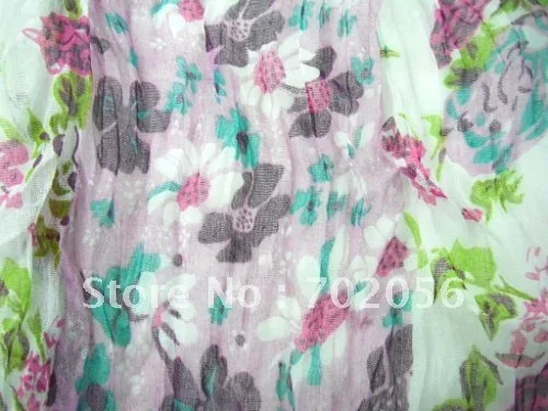 Flower design Scarf Neckscarf 20pc/lot #2122