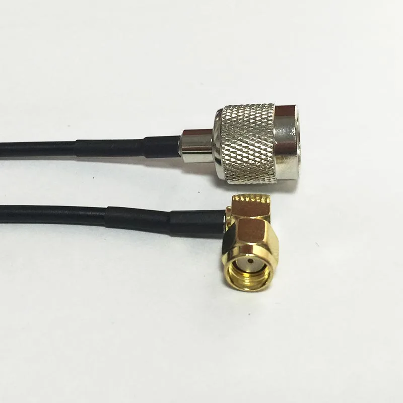 WIFI antenna adapter RP-SMA  Male Plug Right Angle  Switch  TNC  Male pigtail cable RG174  Wholesale 20CM 8