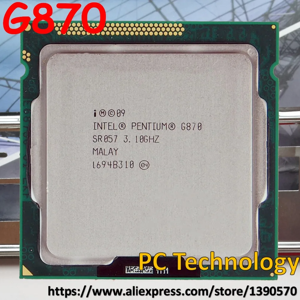 Origina Intel Pentium Processor G870 CPU 3.1GHz  3M LGA1155 65W desktop Dual Core Free shipping ship out within 1 day