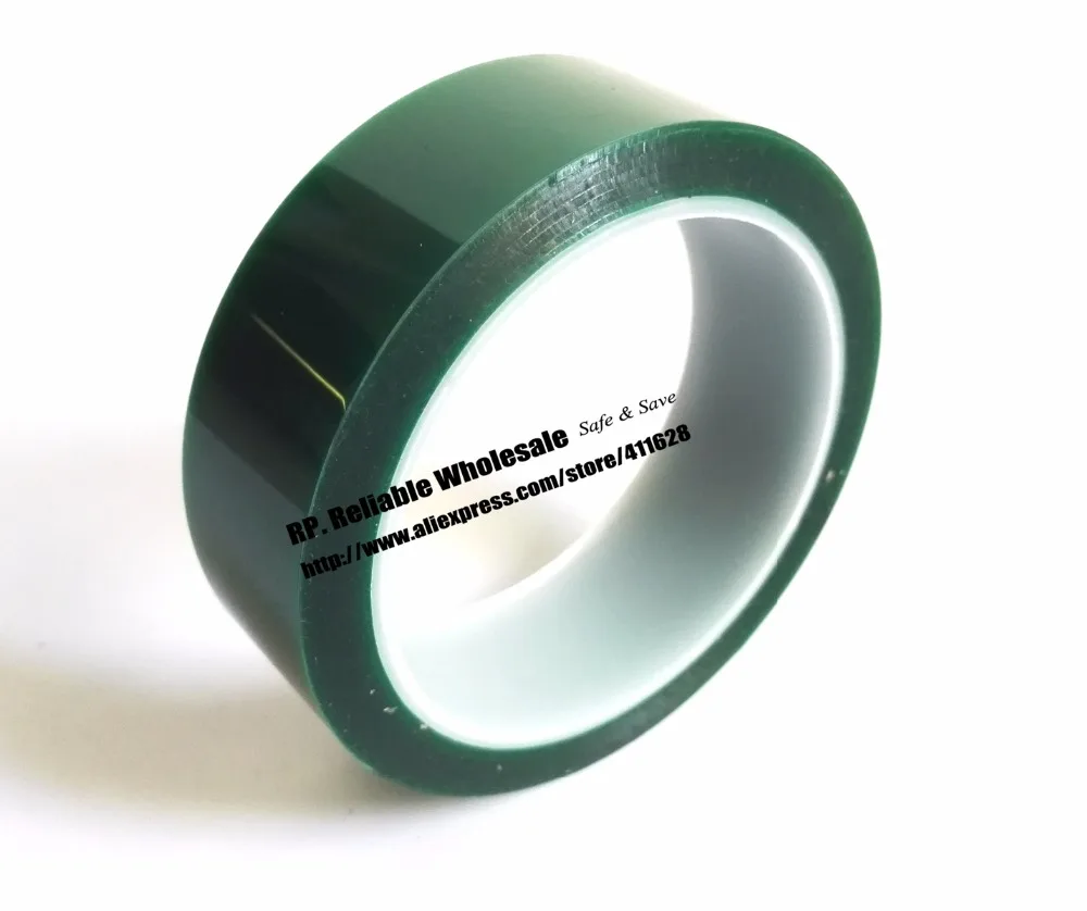 Imagem -02 - Fita de Filme de Poliéster 20 mm 33 Metros 0.08 mm Suporta o Calor de Uma Face Adhension Pet para Solda de Chapeamento Pcb
