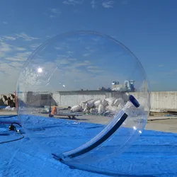 2024 Summer Pool Toys Water Walking Ball Dance Transparent Zorb Balls Giant Human Hamster Inflatable Balls with Germany Zipper
