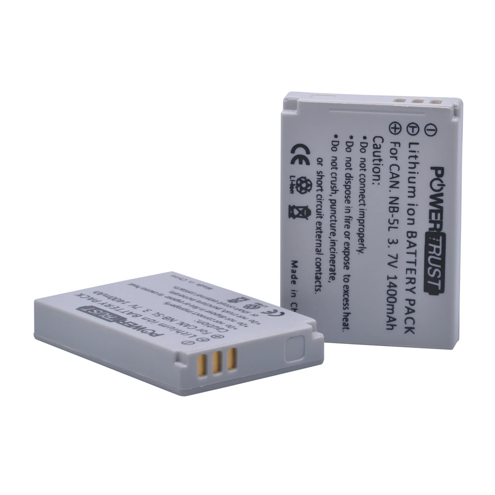 1400mAh NB-5L NB 5L NB5L Camera Battery For Canon S110 SX200 SX210 SX220 SX230 IS HS IXUS 850 870 800 860 990 SD 950 970