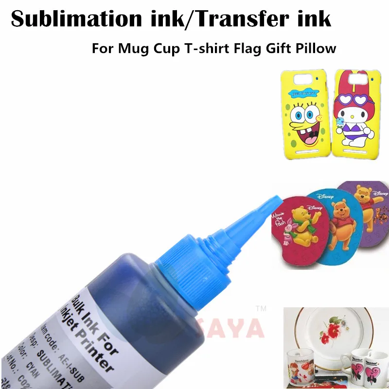 400ml Dye Sublimation Ink For Epson Heat Press Film Transfer Ink for Mug Cup T-shirt Flag Gift for L3150 L3110 Desktop Printing