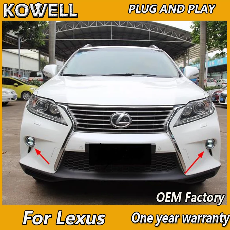 KOWELL Car Styling for Lexus CT200H CT IS ES 200 250 300 Fog Light Auto Angel Eye Fog Lamp DRL 2 function model