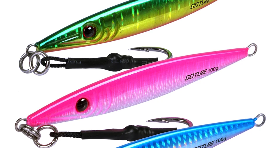 Goture Metalllöffel-Angelköder, 80 g, 100 g, 150 g, vertikale Blei-Jig-Jigging-Köder, Angel-Wobbler für Seebarsch, Big Game Sinking-Köder – Detail 3