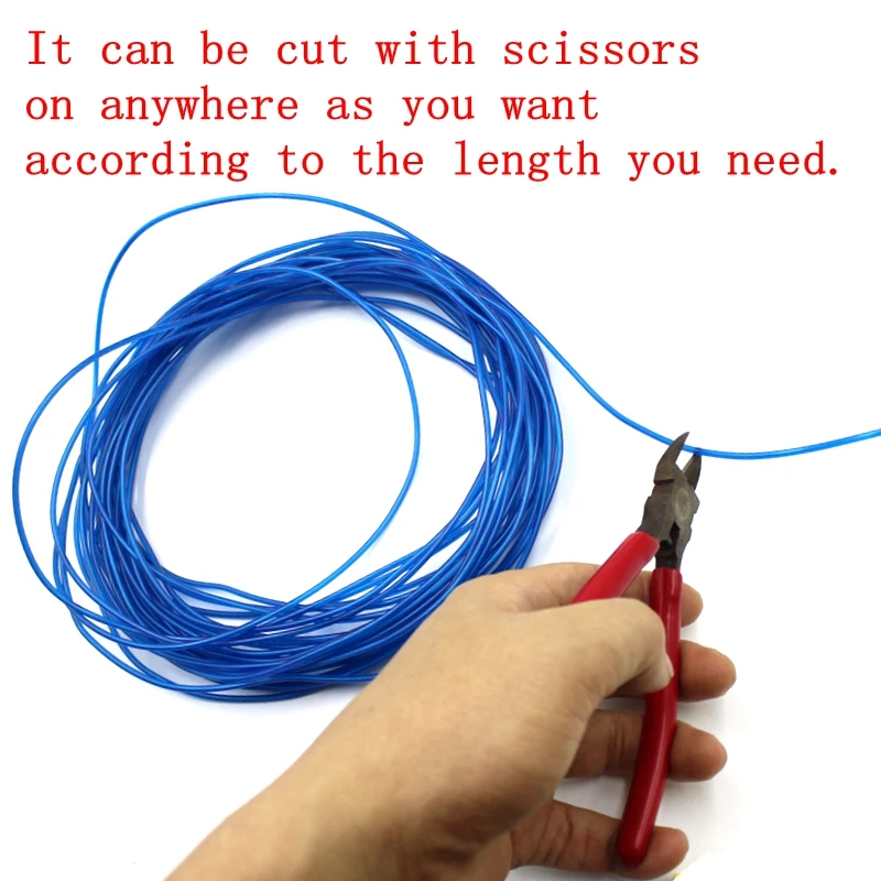 1/2/3/5/10M EL Wire DIY Flexible Neon Light Glow Rope Tape Cable LED String Light For Party Dance Car Decoration