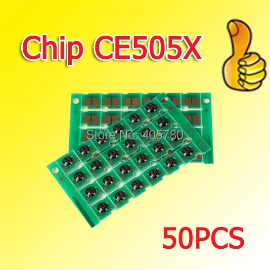 New toner cartridge chip for CE505X chip compatible for P2050/2055/Canon LBP6300 Drum chip+++