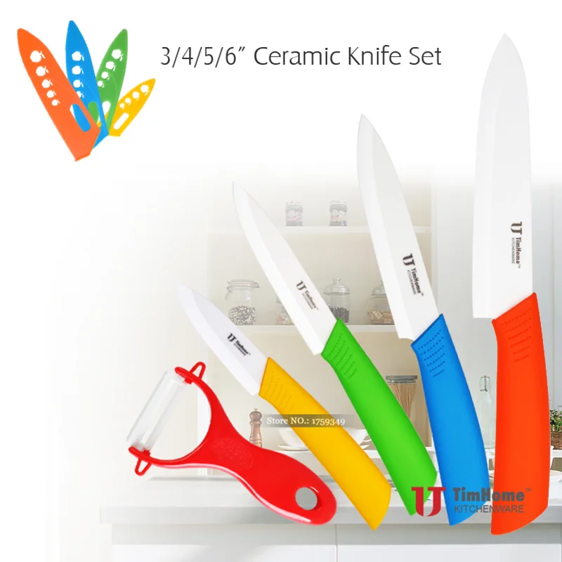 Timhome Ceramic Knife Set 3