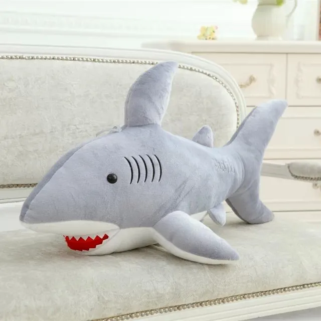 

2017 New large 70cm Hot Big Shark Plush Toys A birthday Present For girl Friend Lover's Gify lucky boy Toys Dolls Quality