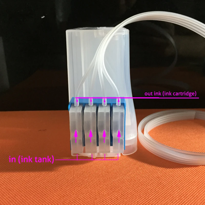 Ciss 一方向バルブインクダンパーインク制御弁 4 色キヤノン hp エプソンブラザーインクジェットプリンタ